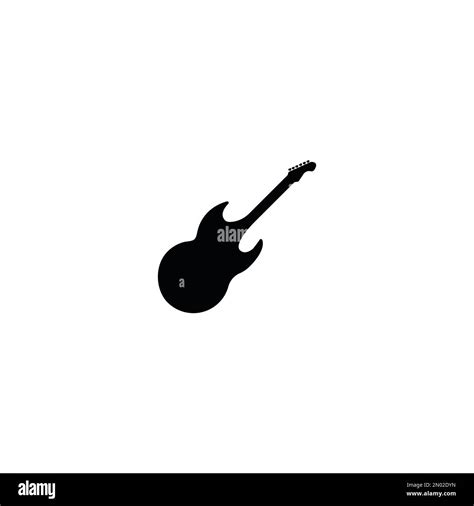 Guitar Logo Vector Design Illustration Background Stock Vector Image
