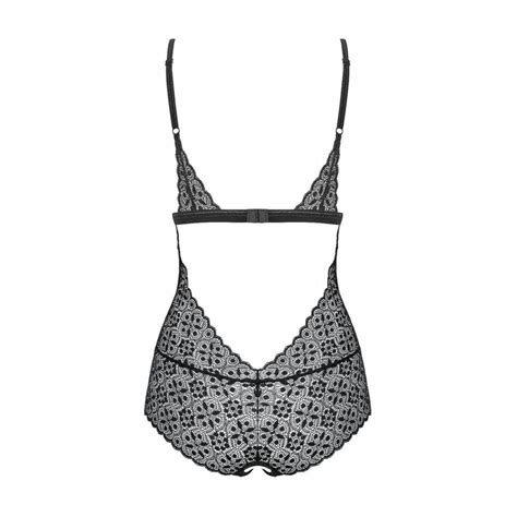 Lingerie Sexy Shibu Body Sexy Ouvert Noir Obsessive Lingerie