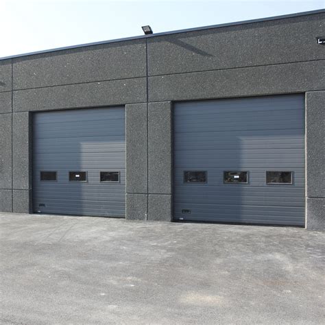 Sectional industrial door - SMF Services - metal / automatic / security