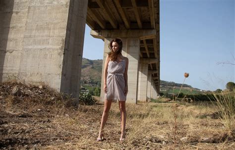 Wallpaper Nature Model Georgina Brunette Countryside Gorgeous Photoshoot Posing For