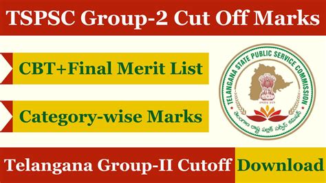 TSPSC Group 2 Cut Off Score 2024 Check Category Wise Marks For Merit List