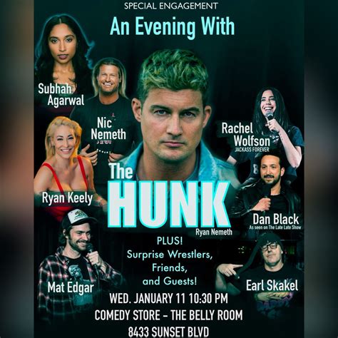 Tickets For SOLD OUT The Hunk In Los Angeles From Comedy Store