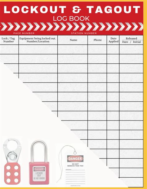 Lockout Tagout Log Book Lockout Tagout Compliance Books Top