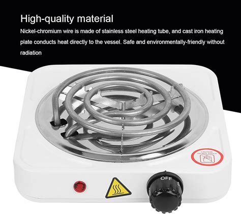 IXAN Kompor Listrik 1 Tungku Single Burner Coil Hot Plate 1000W JX 1010B White
