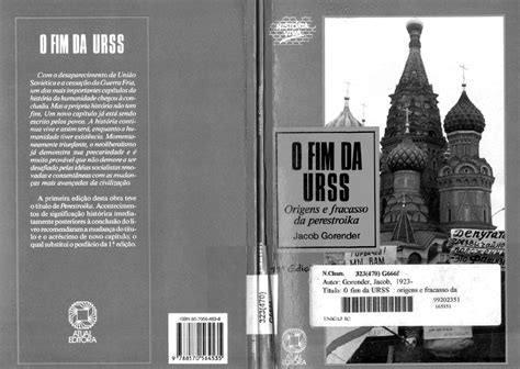 O FIM DA URSS Origens E Fracasso Da Perestroika Jacob Gorender