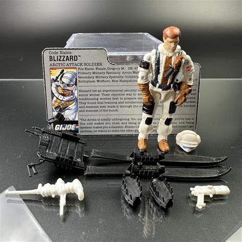 1988 Hasbro Gi Joe Blizzard With Filecard 194ttt