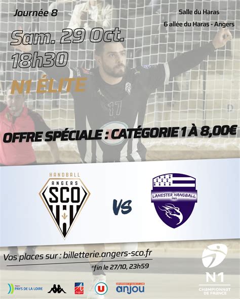 Angers SCO Handball on Twitter 𝙋𝙍𝙊𝙁𝙄𝙏𝙀𝙕 L offre est toujours