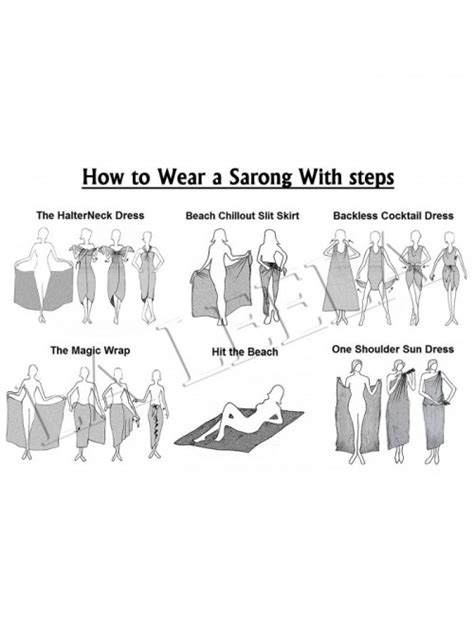 Womens Pareo Wrap Scarf Bathing Suit Swimsuit Swimwear Sarong Bikini Cover Up Black Copper