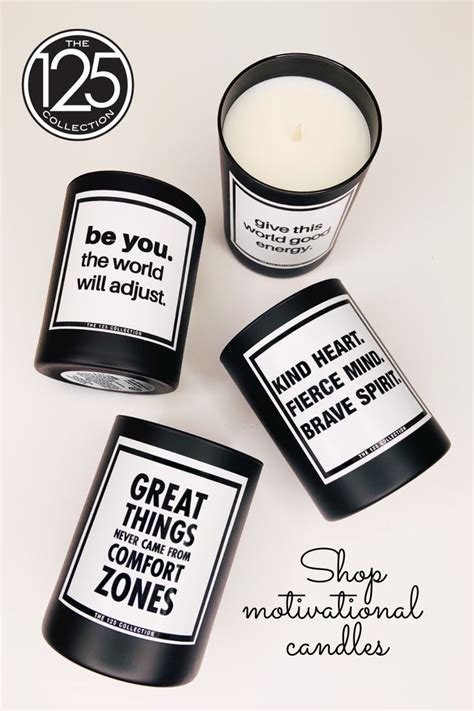 Motivational Quote Candles I The 125 Collection Candle Quotes