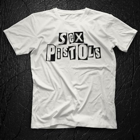 Sex Pistols Beyaz Unisex Tişört T Shirt Tişört Fabrikası