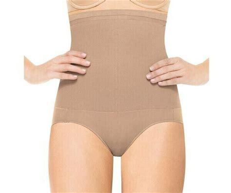 Spanx Assets Size Hi Waist Mid Thigh Shape By Sara Blakely Nude Nib Ebay