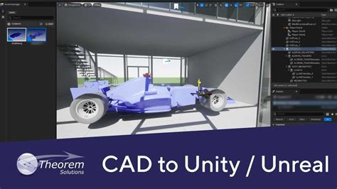 How To Use CAD Data Within Unity And Unreal Theorem Visualization