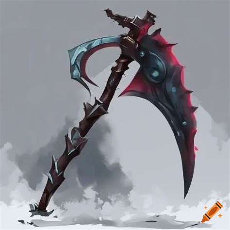 Scythe On Plain White Background On Craiyon