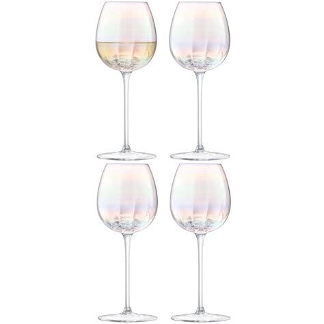 Lsa International Pearl Wine Glasses Set Of 4