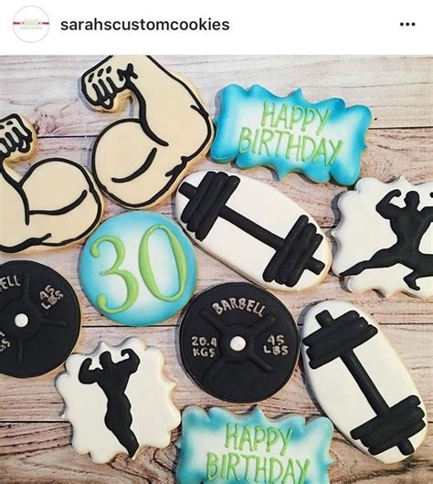 Weights weightlifting barbell workout gym | Sugar cookies decorated ...