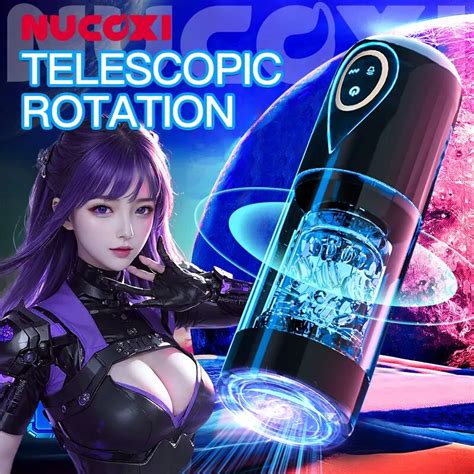 Telescopic Rotation Male Masturbator Real Sex Voice Equipment Sex Toys For Men Goods For Adults