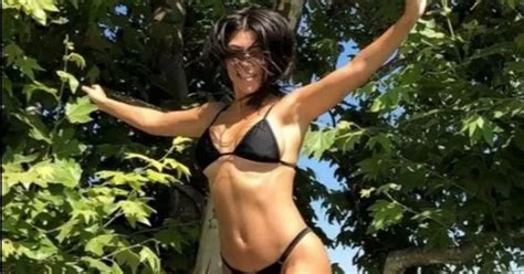 Kourtney Kardashian Sets Pulses Racing As She Shows Off Curves In Tiny Black Bikini Daily Star