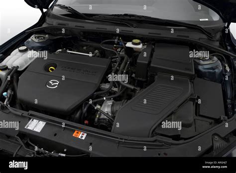 2007 Mazda Mazda3 S Grand Touring In Blue Engine Stock Photo Alamy