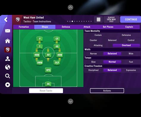 1-2-3-2-2 You Score We Score More - Football Manager 2023 Mobile - FMM Vibe