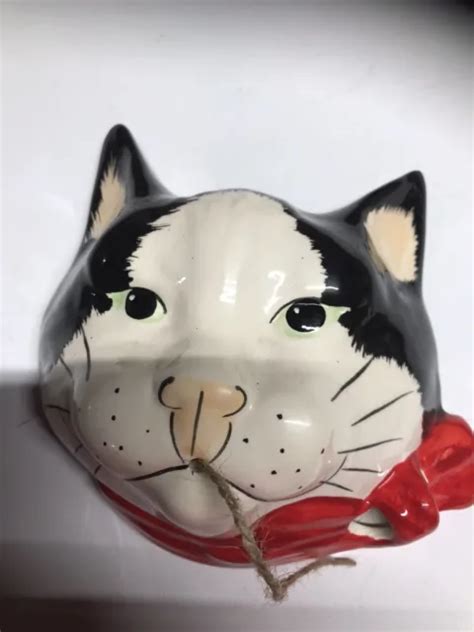 Vintage Babbacombe Pottery Cat String Dispenser No Chips Philip