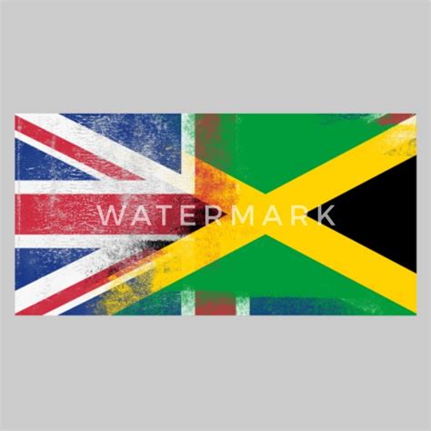 British Jamaican Half Jamaica Half Uk Flag Unisex Hoodie Spreadshirt