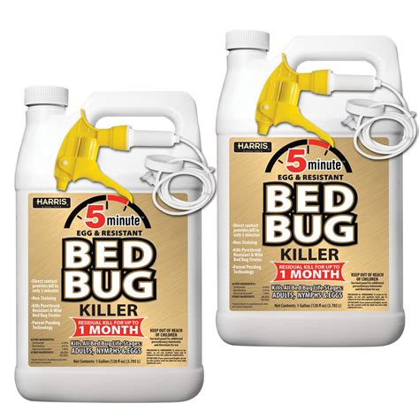 Harris 1 Gal 5 Minute Bed Bug Killer 2 Pack 32 Oz Profess