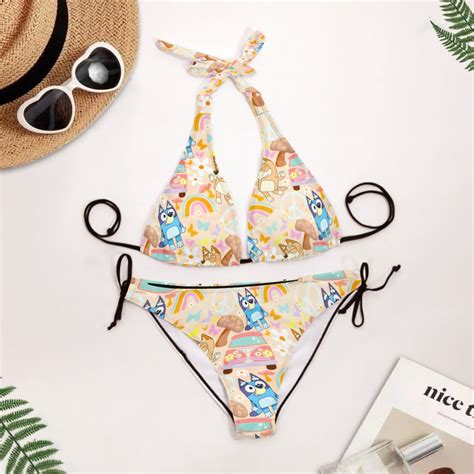 Bikini Set Bluey Swimsuit Disney Bikini Set Bathing Suit Gift For Her Etsy