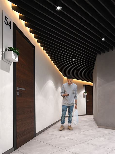 Интерьер подъезда - 75 фото