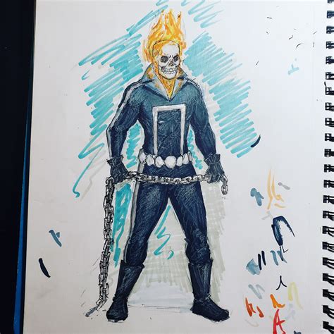 ghost rider drawing 2