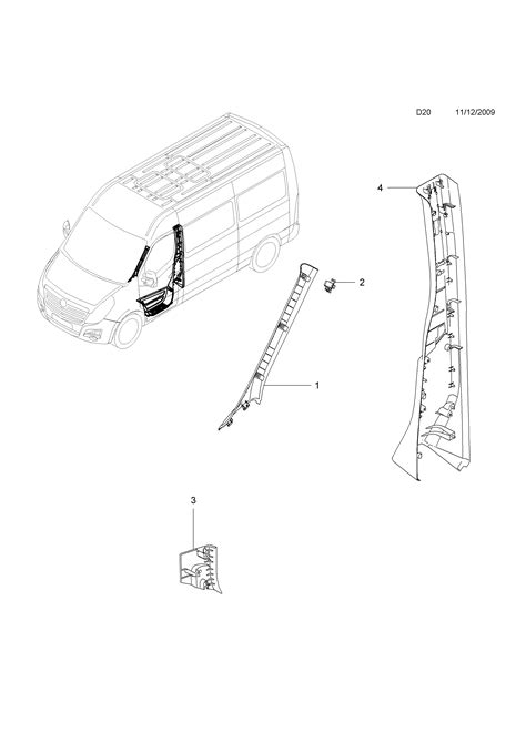 Opel Movano B Centre Pillar Trim Opel Epc Online Nemigaparts