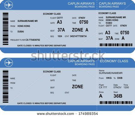 20 Plane Ticket Template Word