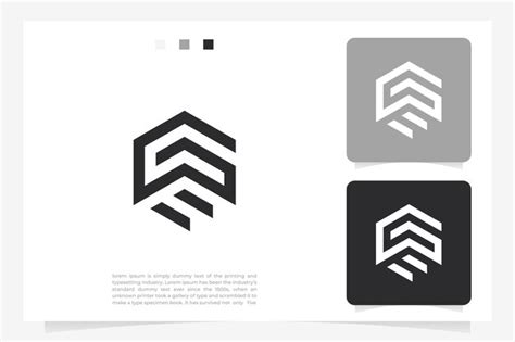 Premium Vector Creative Monogram Letter Ge Logo Design Template