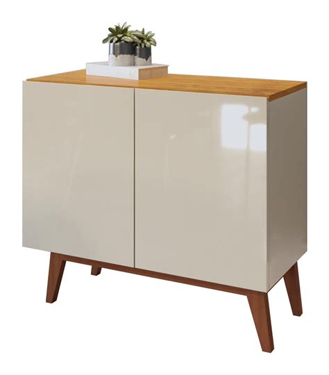 Buffet Aparador Ares 2 Portas Off White Nature MadeiraMadeira