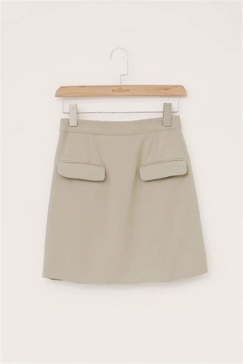 Amis Skirt In Nude Women S Fashion Bottoms Skirts On Carousell