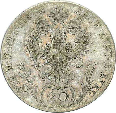 Römisch Deutsches Reich Haus Habsburg Josef II 20 Kreuzer 1787 G Na