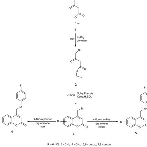 Scheme Synthesis Of New Fluoro Aryloxymethyl And Aminomethyl