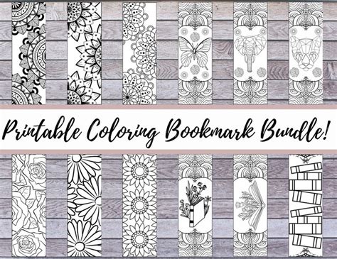 Printable Coloring Bookmark Printable Mandala Coloring Bookmark Pages