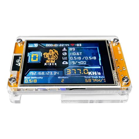 NMMiner CYD — ESP32 BTC SOLO Lottery Miner with Cheap Yellow Display