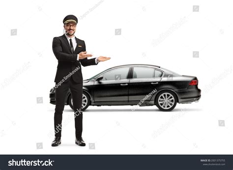 limo driver white background images stock   objects
