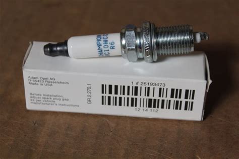 25193473 Spark Plug Single New Genuine Part Deutsche Parts