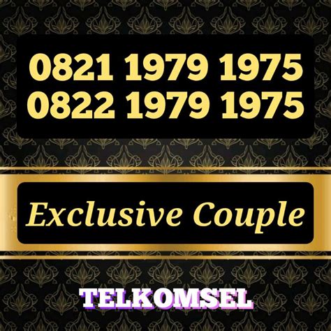 Jual Nomor Cantik Couple Special Varian Double Tahun