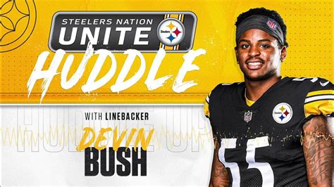 Steelers Nation Unite Huddle Devin Bush Youtube