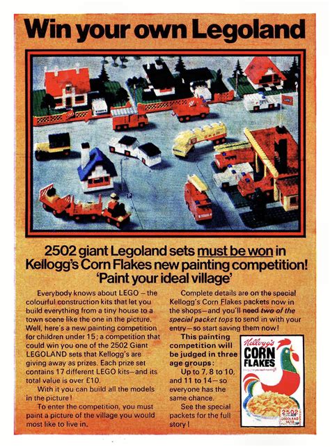 Kelloggs Corn Flakes Legoland Competition 1970 Kellogg's Corn Flakes ...