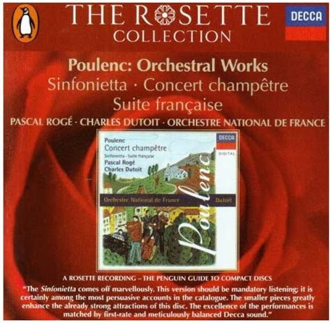 Amazon Poulenc Orchestral Works Pascal Roge Charles Dutoit 交響曲