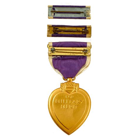 Original Us Wwii Purple Heart Medal Set With Presentation Case And U
