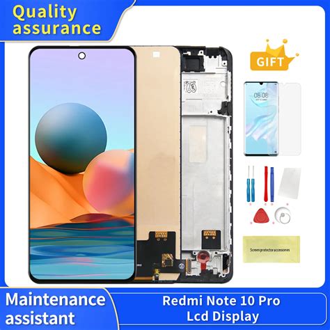 100% Tested Screen For Xiaomi Redmi Note 10 Pro M2101k6g M2101k6r Lcd ...