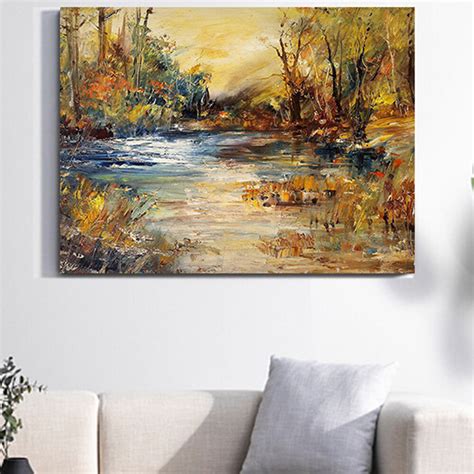 Xdidb 1 Pc Unframed Canvas Natural Landscape Oil Painting Home