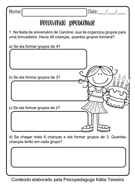 Atividade De Matematica 6 Ano Divisão