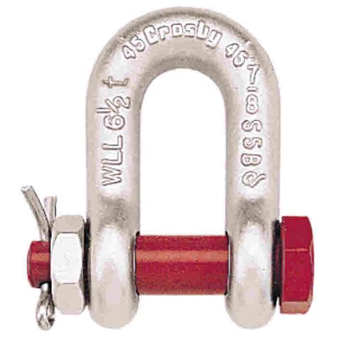 Crosby G2150 Shackle Bolt Type Chain Dee Shackle With Safety Bolt