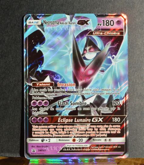 CARTE POKÉMON NECROZMA Ailes de l Aurore GX SM101 1 Promo NEUF FR EUR